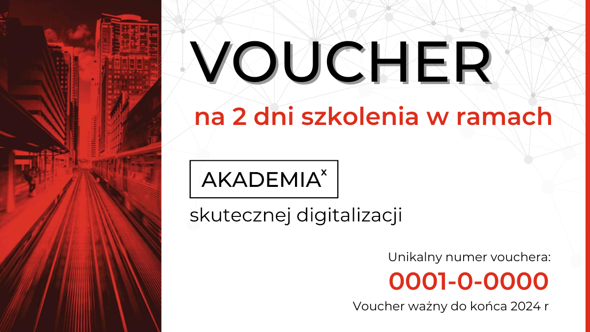 Voucher na szkolenie Lider digitalizacji i Developer WEBCON