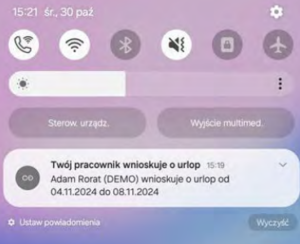 powiadomienia push w najnowszej wersji webcon 2025