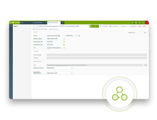 enova365 Harmonogram zadań – automatyzacja we właściwym momencie