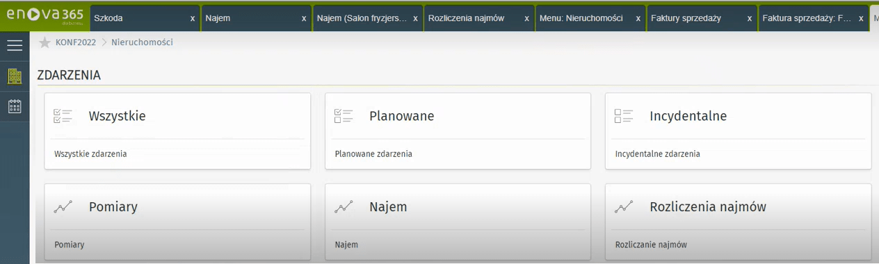 Zarządzanie zdarzeniami w systemie zarządzania nieruchomościami enova365