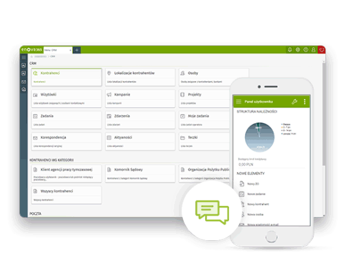 crm enova365 Ewidencja kontaktów z Klientami