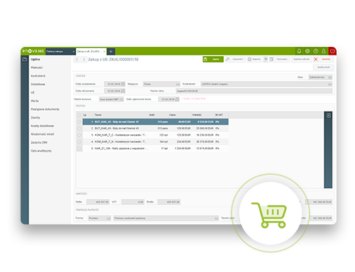 enova365 obsługa zakupów